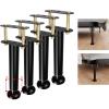 ruiru bro Adjustable Bed Frame Support Legs,Metal Bed Center Slat Heavy Support Leg, Bed Slat Reinforcement Kit,Bed Support Legs for Bed Frame Replacement,More Stable, More Quiet(7-12.6in 4pcs) view 1