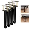 ruiru bro Adjustable Bed Frame Support Legs,Metal Bed Center Slat Heavy Support Leg, Bed Slat Reinforcement Kit,Bed Support Legs for Bed Frame Replacement,More Stable, More Quiet(10-16.5 in 4pcs) view 1