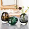 TATSEN Moisture Flower Vase Round Thickened Glass Vase Hydroponic Green Plant Crafts Decorative Ornaments Vase Clear Vase Glass Vases for Centerpieces Vases for Flowers view 3