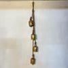 4 LARGE COW BELLS Distressed Gold hanging on a Rustic Rope | Cow Bells | Bells | Ornamental Bells | Decorative Bells | Rustic Bells | Christmas Bells | Decorations | Home decor view 3