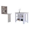 FM FURNITURE Pasadena 2-Piece Modern Engineered Wood Kitchen Set Multi-Color view 1