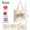 AUSVKAI Cute Canvas Tote Bag Aesthetic For Women Grocery Bag Cotton Beach Totes Gift For Grow in Grace view 4