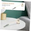 BESTOYARD Metal Wick Snuffers Candle Accessories Candle fire Stopper Putting Out Candle Flames Candle Care Tools Candle Tool for Long Handled Candle Snuffer Portable view 3
