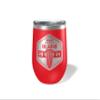Alterd Industries Lacrosse Coach Gift - insulated tumbler with lid, travel coffee mug, personalized stainless steel cups, 20 oz tumbler, girl sports coaches (12oz Wine Tumbler, Red) view 1