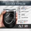 Alterd Industries Lacrosse Coach Gift - insulated tumbler with lid, travel coffee mug, personalized stainless steel cups, 20 oz tumbler, girl sports coaches (12oz Wine Tumbler, Coral) view 2