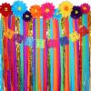 16 Pcs Mexican Paper Flowers Mexican Party Decorations Streamer Backdrop and Papel Picado Banner Mexico Fiesta Party Decorations Supplies Set for Cinco De Mayo Party Wedding Birthday (Elegant Style) view 1