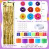 16 Pcs Mexican Paper Flowers Mexican Party Decorations Streamer Backdrop and Papel Picado Banner Mexico Fiesta Party Decorations Supplies Set for Cinco De Mayo Party Wedding Birthday (Elegant Style) view 2