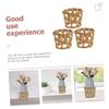 OFFSCH 3pcs Straw Cup Cover Wicker Cup Sleeves Heat Resistant Skidproof for Glass Plastic Insulated Mugs view 4