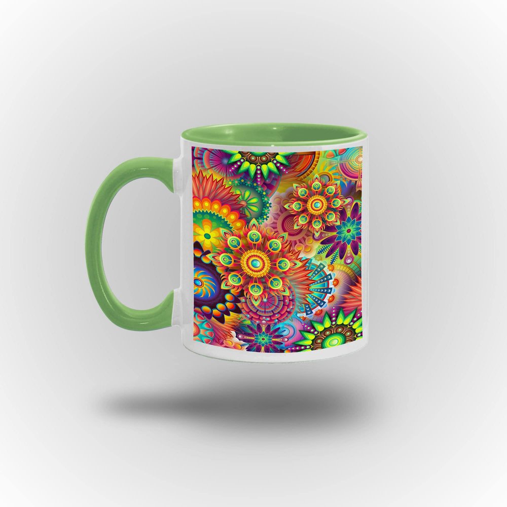 oHome Design Awesome Mandala Home mug (green)