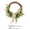 Gatuida 1pc Lifelike Cherry Blossom Wreath Spring Door Hanging Decor for Mother Day Elegant Wall Garland Green Plant Pendant for Home and Party Decoration view 2