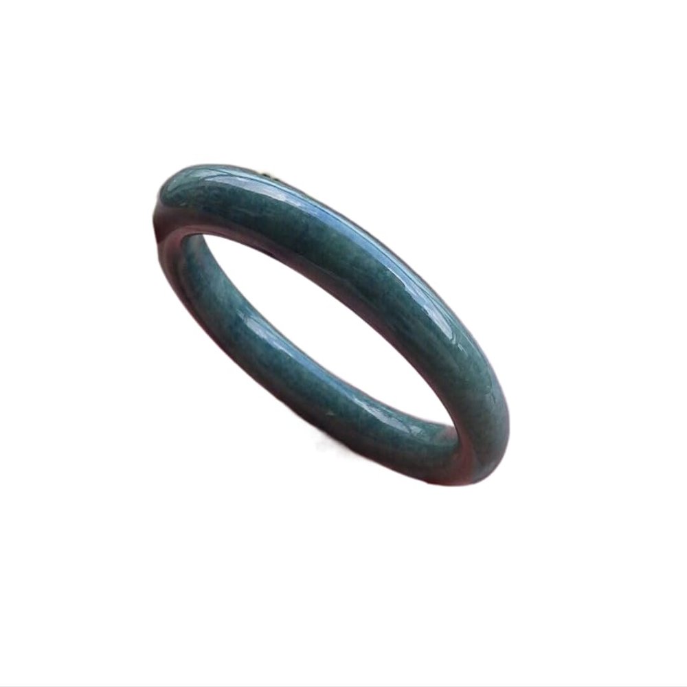 Certified Green Burma 100% Natural A Jade Jadeite Circle Bangle Bracelet 59 mm  566096 GS