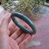 Certified Green Burma 100% Natural A Jade Jadeite Circle Bangle Bracelet 59 mm  566096 GS view 2