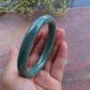 Certified Green Burma 100% Natural A Jade Jadeite Circle Bangle Bracelet 59 mm  566096 GS view 3