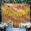 60th Birthday Decorations Women Men Gold Glitter Birthday Decoration Party Sign Funny Banner 60th Bday Party Supplies banner view 2