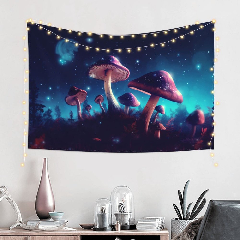 Baxozud Special mushrooms Tapestry Home decoration Tapestry Psychedelic Tapestry Wall hanging Bedding Tapestry
