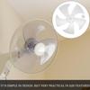 DOITOOL 14 Inch Fan Blade Replacement Universal Plastic Standing Fan Blades 5 Leaves with Nut Cover Table Fanner Leaves - Easy to Install view 4