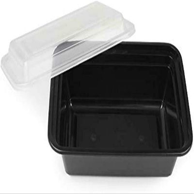 AME D'ESSENCE (28 oz-25 PC HD Meal Prep Containers with Lids - Disposable, BPA-Free Plastic Food Storage Boxes for Lunches, Bento Boxes, and More - Microwavable, Freezer, and Dishwasher Safe