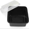 AME D'ESSENCE (28 oz-25 PC HD Meal Prep Containers with Lids - Disposable, BPA-Free Plastic Food Storage Boxes for Lunches, Bento Boxes, and More - Microwavable, Freezer, and Dishwasher Safe view 1