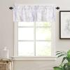 Abstract Marbling Curtain Valance for Windows/Kitchen/Living Room/Bedroom,Rod Pocket Window Valance Curtain Panel Drape Short Topper Small Tier Cafe Drape Modern Gradient Purple Pink Marble 42X12 view 1