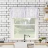 Abstract Marbling Curtain Valance for Windows/Kitchen/Living Room/Bedroom,Rod Pocket Window Valance Curtain Panel Drape Short Topper Small Tier Cafe Drape Modern Gradient Purple Pink Marble 42X12 view 4