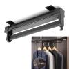 Extendable Pull Out Clothes Rack, Suitable for Both Narrow Closet and Wide Closet Top Mounted Hanger Rail, Large-Capacity, Good Wardrobe HelperLoad-Bearing 15kg (Size : 36cm/14.1in) view 1
