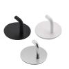 clothes Hathookswall hookMultifunctional Hook 304 Stainless Steel Hooks Self-adhesive Wall Hook Bathroom Towel Choth Storage Hanger Hook Home Umbrella Key MultiPurpose Hooks (Color : White Sliver Bla view 1