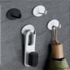 clothes Hathookswall hookMultifunctional Hook 304 Stainless Steel Hooks Self-adhesive Wall Hook Bathroom Towel Choth Storage Hanger Hook Home Umbrella Key MultiPurpose Hooks (Color : White Sliver Bla view 2