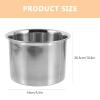 BESPORTBLE 1set Stainless Steel Double Boiler Pot Melting Pot for Chocolate Candle Candy Wax Spouts - Handles for Baking Cooking view 2