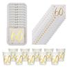 Gold 60th Birthday Party Pack with Plates Napkins and Cups, 60th Birthday Tableware, 60th Party Decorations, Gold 60th Party Set view 1