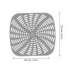 2 Pcs Reusable Air Fryer Liners, Deep Fryer Parts and Accessories Silicone Air Fryer Basket Mats Kitchen Supplies (Grey) view 2