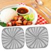 2 Pcs Reusable Air Fryer Liners, Deep Fryer Parts and Accessories Silicone Air Fryer Basket Mats Kitchen Supplies (Grey) view 4