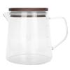 High Borosilicate Glass Coffee Kettle, Translucent Heat Resistance Tea Kettle, Durable Coffee Maker Pot with Prevent Scalding Handle, Household Double Layer Pot for Milk, Coffee, Juice, Tea(300ml) view 1