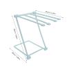 Alipis Foldable Towel Hanging Rack, Vertical Duster Cloth Rack for Kitchen Bathroom Home, Light Blue, Plastic, 7.87 X 7.87 X 6.3 Inches, Convenient Storage, Quick Drying, Space-Saving view 2
