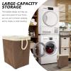 Alipis Foldable Dirty Clothes Hamper Space Saving Laundry Basket with Handle Large Capacity Storage for Clothes Practical and Convenient Household Organizer view 4