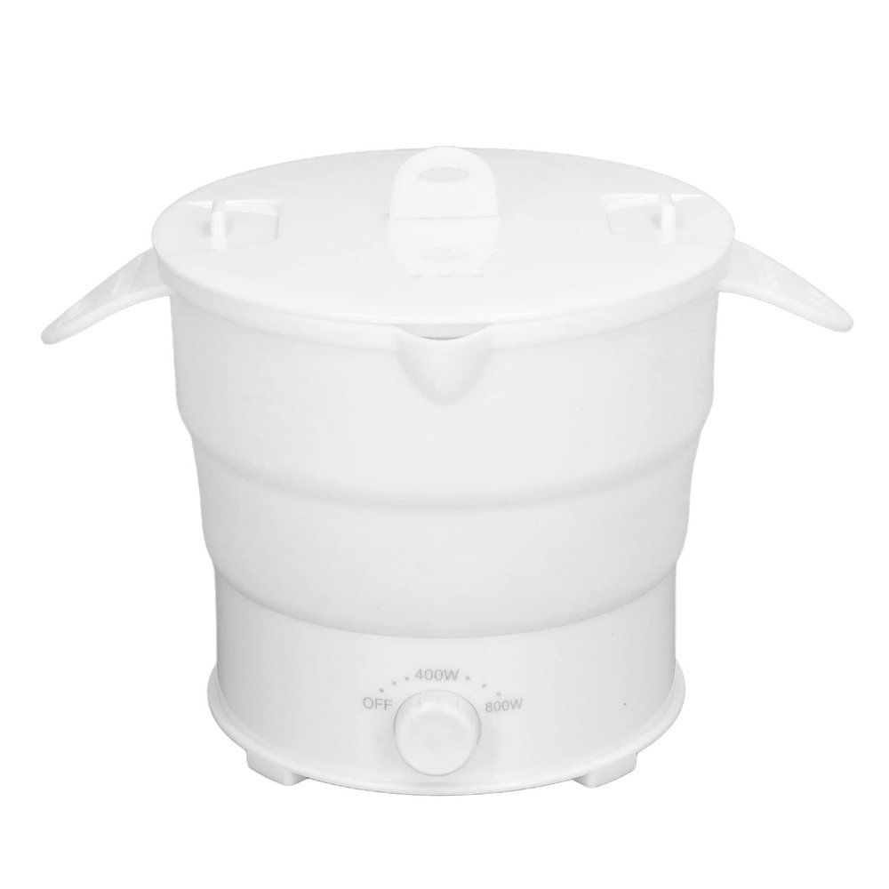 Luqeeg 800W | 1.2L Portable Foldable | Electric Cooker Pot for Dormitory, Camping, Office, Travel