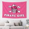 CakJuice Tapestry for Walls Pirate Girl Tapestry Tapestry Funny Bedroom Door Decorations (Size : 100X150CM) view 1