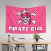 CakJuice Tapestry for Walls Pirate Girl Tapestry Tapestry Funny Bedroom Door Decorations (Size : 100X150CM) view 2