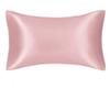 MOCOBA Silk Silky Stain Pillowcase Silky Pillowcase Natural Silk Pillowcase Mulberry Silk Pillow case,1PC Cherry Pink,King20x36in view 1