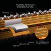 TEN-HIGH Curtain Track 6.89ft, Aluminium Wall Mounted Track for Curtains, Room Divider-Ceiling Curtain Track Rail Black Color 2pcs, Wall Thickness 1.35mm view 3
