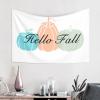 CakJuice Tapistreys for Room Hand-Drawn Style Hello Fall Tapestry Indie Room Decor Man Cave Accessories and Decor (Size : 100X150CM) view 2