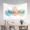 CakJuice Tapistreys for Room Hand-Drawn Style Hello Fall Tapestry Indie Room Decor Man Cave Accessories and Decor (Size : 100X150CM) view 3