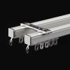 TEN-HIGH Curtain Track 6.23ft, Aluminium Ceiling Mounted Track for Curtains, Room Divider-Ceiling Curtain Track Rail White Color 4pcs, Wall Thickness 1.35mm view 1