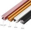 TEN-HIGH Curtain Track 6.23ft, Aluminium Ceiling Mounted Track for Curtains, Room Divider-Ceiling Curtain Track Rail White Color 4pcs, Wall Thickness 1.35mm view 2