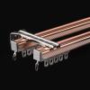 TEN-HIGH Curtain Track 7.55ft, Aluminium Wall Mounted Track for Curtains, Room Divider-Ceiling Curtain Track Rail Rose Gold Color 4pcs, Wall Thickness 1.35mm view 1
