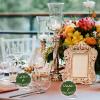CLSQLXYJZC Acrylic Wedding Sign Table Numbers, Round Calligraphy Clear Table Number Display Stand with Stands, Table Number Signs Blank, for Event Party Cards Signs (Color : Clear, Size : 1 to 150) view 2