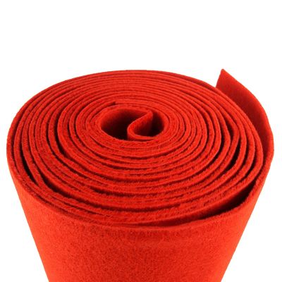 Wedding Aisle Runner Red Rug Runner 2mm Polyester Carpet Non-Slip Floor Mat Decoration Runway Rug Suitable for Essential Movie Night Prop Party, Indoor or Outdoor Activity (Size : 1.5x30m)