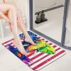Colorful Elephant Diatomaceous Earth Bath MatSuper Absorbent Fast Drying Non-Slip Diatomite Mud Bathroom Floor RugsOffice Doormat Kitchen Dining Living Hallway Area Rug,40x60cm view 2