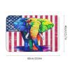 Colorful Elephant Diatomaceous Earth Bath MatSuper Absorbent Fast Drying Non-Slip Diatomite Mud Bathroom Floor RugsOffice Doormat Kitchen Dining Living Hallway Area Rug,40x60cm view 3