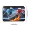 Ice Hockey Player Sport Theme Luxury Diatomaceous Earth Shower Mat- Non-Slip Fast-Drying Mat for Kitchen Counter, Tub & Bathroom Floor40x60cm view 3