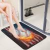 Boys Baseball Kids Sports Theme Diatomaceous Earth Bath MatSuper Absorbent Fast Drying Non-Slip Diatomite Mud Bathroom Floor RugsOffice Doormat Kitchen Dining Living Hallway Area Rug,40x60cm view 2